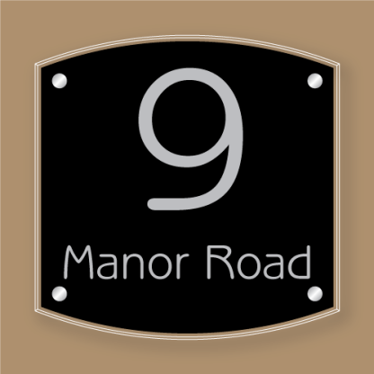Acrylic Curved Square Sign Options - Image 2