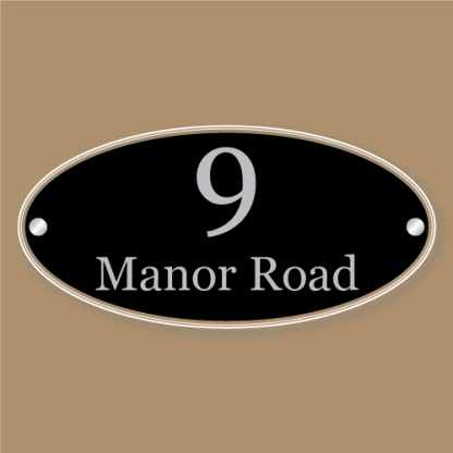 Acrylic Oval Sign Options
