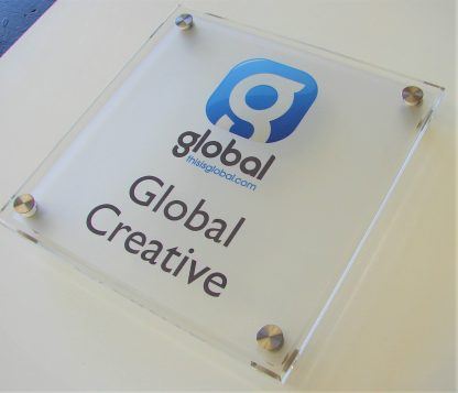 Perspex office door sign