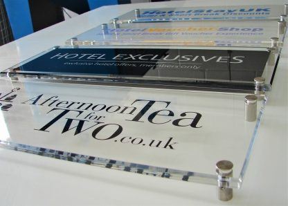Perspex office door sign