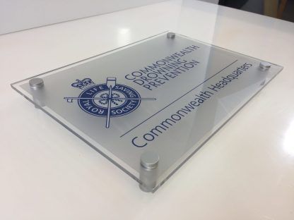 Perspex office door sign