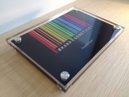Perspex office door sign