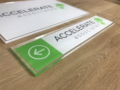 Self adhesive meeting room door signs