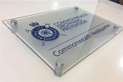 Perspex office door sign