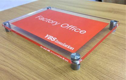 Perspex office door sign