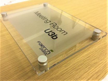 Perspex office door sign