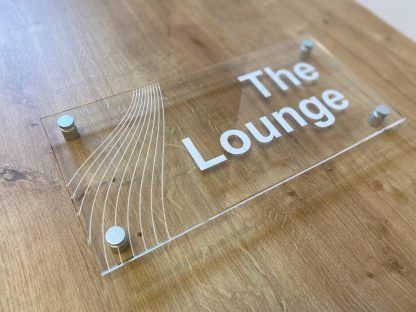 Perspex office door sign