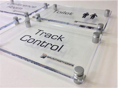 Perspex office door sign