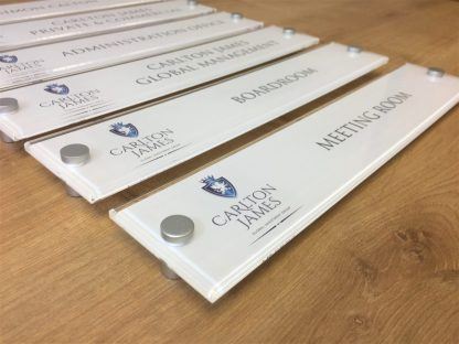 Perspex office door sign