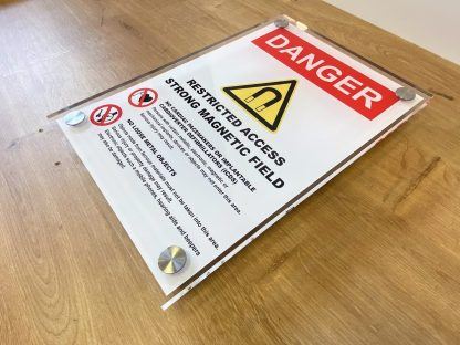 Perspex office door sign