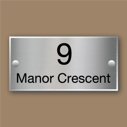 Stainless Steel Sign Rectangle Options - Image 2