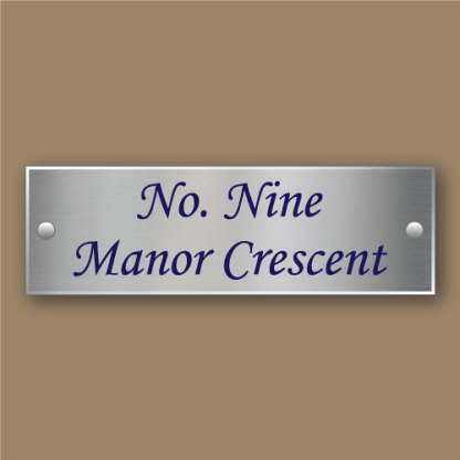 Stainless Steel Sign Rectangle Options - Image 3