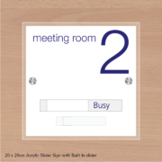 Acrylic Slider Sign with Built In Slider - BuySigns