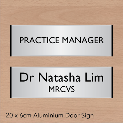 Aluminium Door Sign - Image 4
