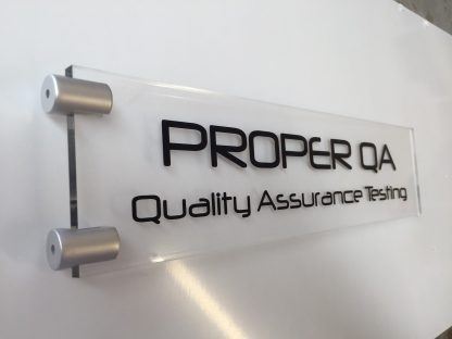 protruding sign