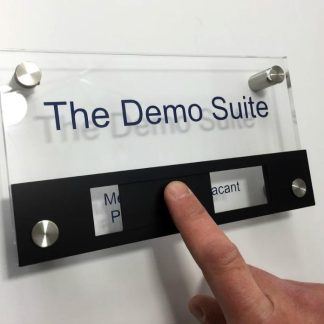 Sliding door sign