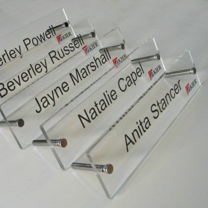 multiple desk signs