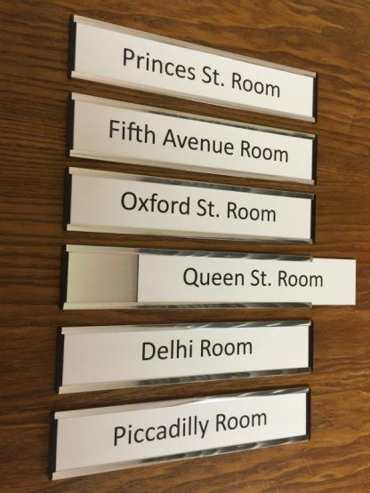 Interchangeable door signs