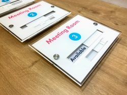 Acrylic Slider Sign with Built In Slider - BuySigns