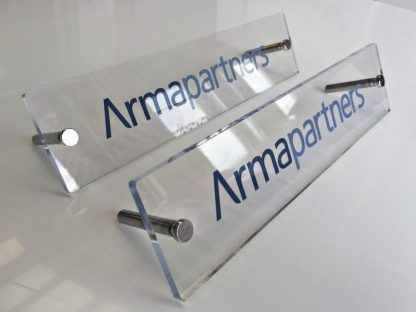 branded sign