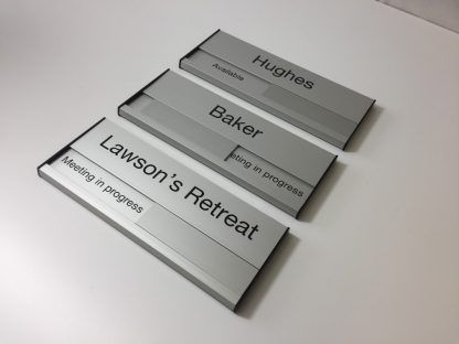 meeting in progress sign