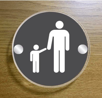 parent-and-child-sign-PARENTCIRCGUNWHITE - BuySigns