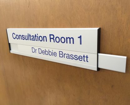 royal blue nameplate