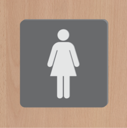 3D Ladies Toilet Sign - Image 2