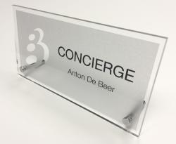 Concierge desk sign
