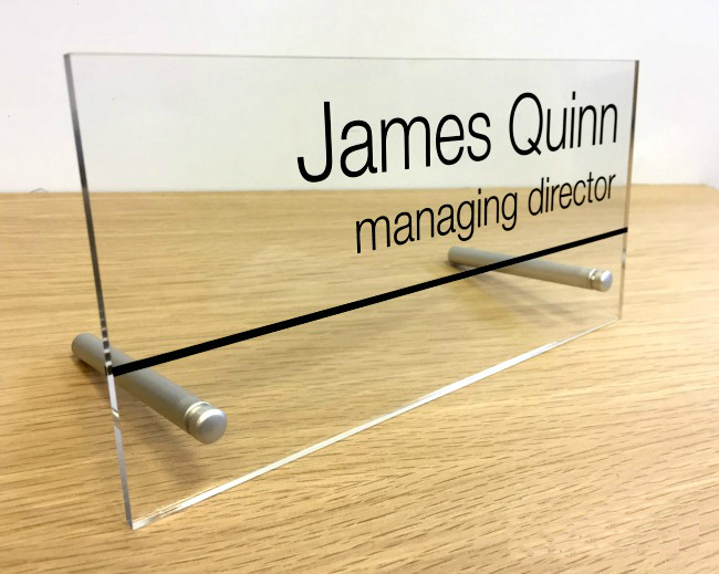 Modern Desk Nameplate Sign