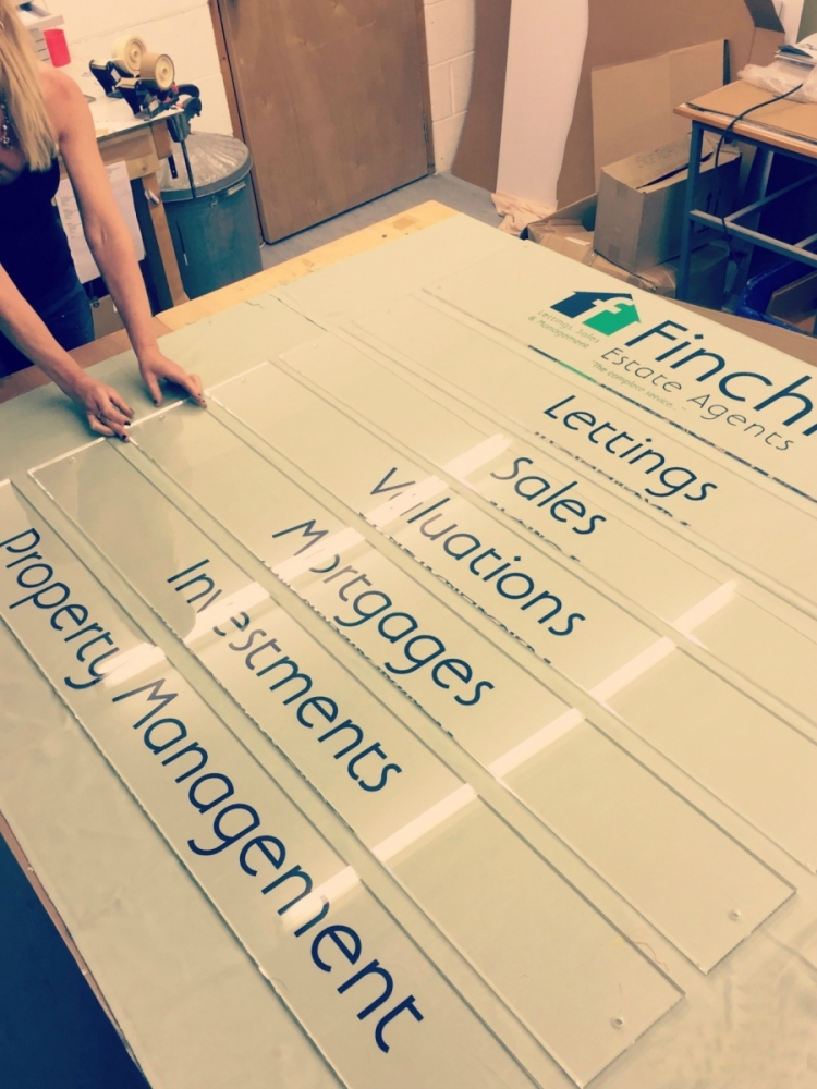 larger acrylic sign systems